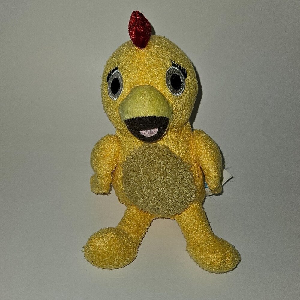 Chica Chick Chicken Plush Small 6.5" Bean Bag Plush Yellow Bird PBS Sprout 2015